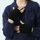 thumbnail image 3 of Skymirror - 1 par de guantes de invierno para mujer, de felpa, cálidos, sin dedos, para exteriores, elásticos y cálidos, con pelo de visón sintético, gruesos., 3 of 8