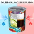 thumbnail image 2 of 12oz Coffee Tumblers Colorful Tie Dye Pattern Stainless Steel Vacuum Insulated Travel Tumbler Coffee Cups Mug with Lid and Straw with Cleaning Brush for Cold & Hot Drinks, 2 of 5
