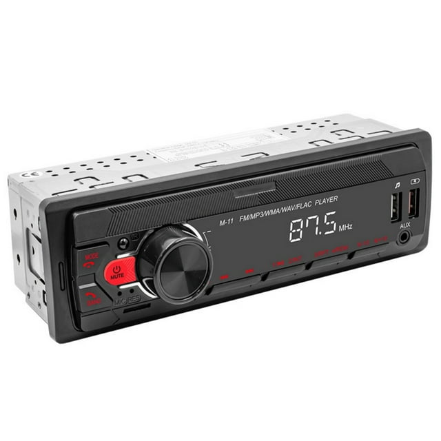Car Stereo Receiver in-Dash Car Radio Digital Bluetooth Audio Music Stereo - MP3 Player, LCD, Hands-Free Calling, FM, Remote Control, USB/TF/AUX, Hi-Fi, Fast Charging, Voice Assistant