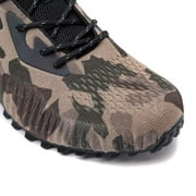 Kricely Men's Trail Running Shoes Fashion Hiking Sneakers for Men Camo Tennis Cross Training Shoe Mens Casual Outdoor Walking Footwear Camouflage Size 9.5