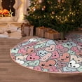 thumbnail image 6 of KLL Cartoon Hearts Christmas Tree Skirt 48" ,Party Decorations Farmhouse for Christmas Decorations Holiday Party, 6 of 6