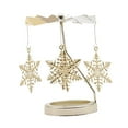 thumbnail image 1 of fastboy Spinning Tea Light Candle Holder Candle Lover Ornament Rotating Candlestick Snowflake, 1 of 9