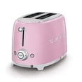 thumbnail image 1 of Tostadora SMEG de 2 rebanadas con 6 preajustes y función de descongelación, color rosa, 1 of 3