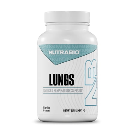 NutraBio Lungs Supplement - Blend of Immuno-LP20 and Natural Extracts to Help Support Respiratory & Immune Health