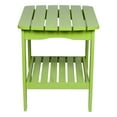 thumbnail image 3 of Shine Company Solid Wood Rectangular Side Table, Lime Green, 3 of 5