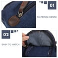 thumbnail image 3 of Lapsitude Denim Crossbody Bag Shoulder Bag Casual Front Pocket Handbag for Women (Cowboy Blue), 3 of 8