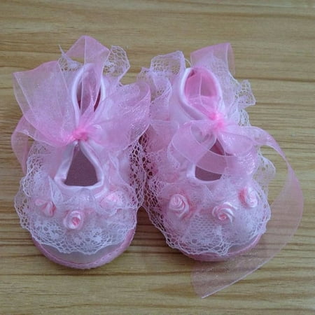 

PGYmaoyi Newborn Baby Girls Lace Flowers Cotton Princess Anti-skip Sole Shoes Sneakers