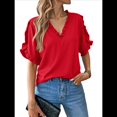 thumbnail image 1 of Tops de Verano para Mujer Rojos M, 1 of 4