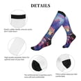 thumbnail image 5 of Lsque Taxi Colorful Town Pattern Sport Compression Socks for Men & Women 15-20 mmHg Knee High Nurse Pregnant Running Medical and Travel Athletic, 5 of 6