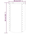 thumbnail image 2 of vidaXL Garden Planter Powder-coated Steel 40x40x68 cm Anthracite, 2 of 2