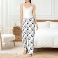 thumbnail image 5 of Uemuo Cool Dog Pattern Women's Wide Leg Palazzo Lounge Pants with Pockets Light Weight Loose Comfy Casual Pajama Pants-Large, 5 of 9
