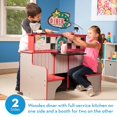 thumbnail image 3 of Melissa & Doug Restaurante Estrella de Madera de Doble Cara Espacio de Juego, 3 of 5