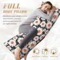 thumbnail image 3 of KLL Ultra Soft Microfiber Body Pillow Cover/Pillowcases 20"x54" with Hidden Zipper Closure-Daisies Flowers, 3 of 5