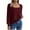 Red, variant on YUGYXL Womens Fall Sweaters Cable Knit Square Neck Lantern Sleeve Casual Loose Cute Vintage Pullover Top Trendy Clothes Blue L