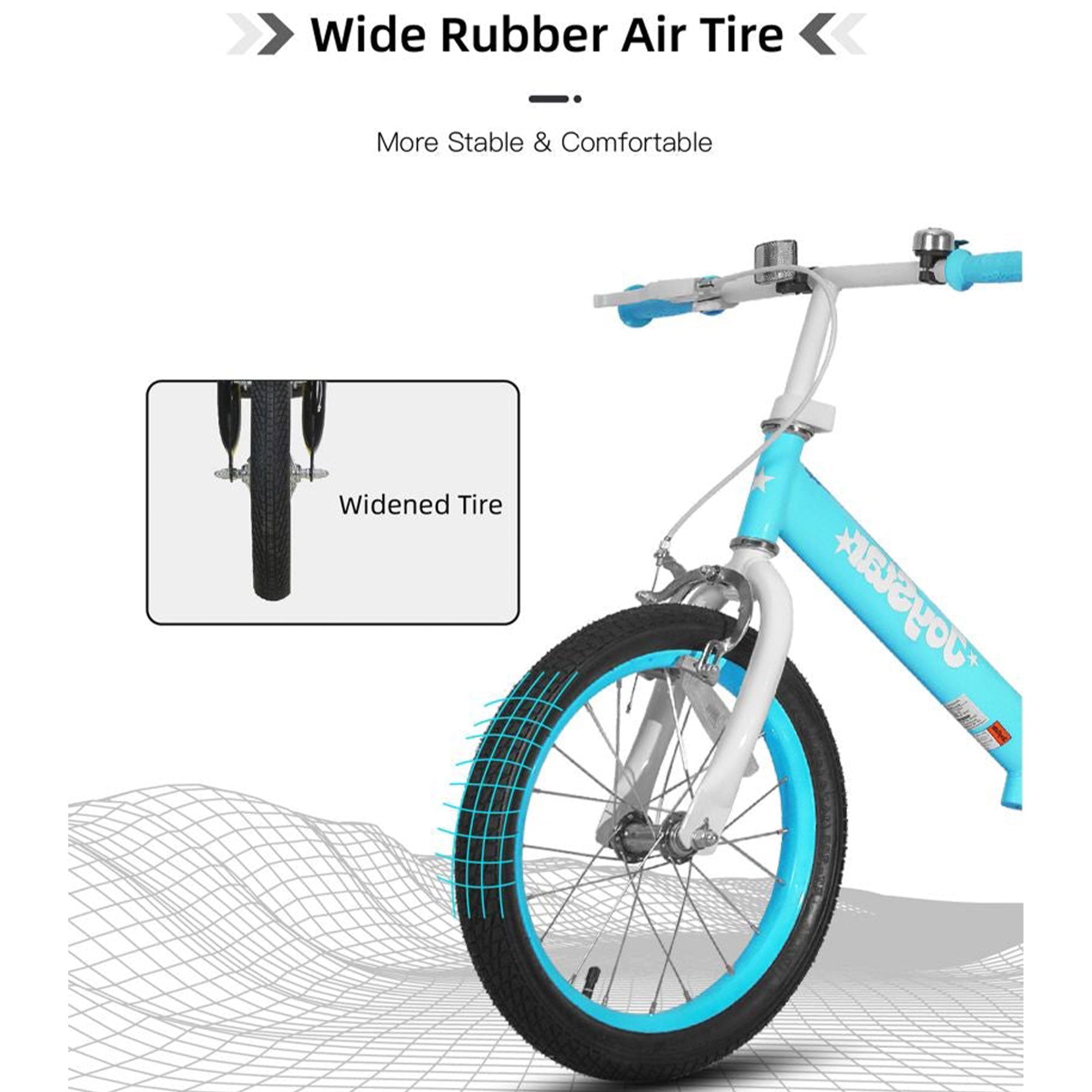 Joystar Striker 16 In Kids Pedal less Balance Bike for 5 8 Year Olds Blue Walmart