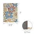 thumbnail image 3 of Leick Home Beam Multicolor Flower Rectangle Indoor/Outdoor Area Rug, 5'3" x 7', 3 of 20