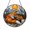 Acrylic 3.5 Inch, variant on Round Fox Family Sun Catcher Stained Glass Style Forest Animal Window Hanging