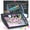 Black, variant on Marvin's Magic - Glow Art Unique Craft Kit Light Up Kids Art Set Includes Neon Effect Drawing Board with A Built-in Stand and 4 Fluorescent Magic Pens - Pink