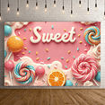 thumbnail image 5 of Yatrandify Colorful Design Sweet Banner Candy Theme Decorative Design for Kids Party Celebration Holiday, 5 of 8