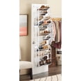 Whitmor 12-Tier 36 Pair Over-the-Door Shoe Rack - Resin -White - image 9 of 9