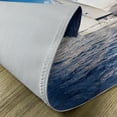 thumbnail image 4 of Ambesonne Nautical Place Mats Set of 4, Sailing Boat on Sea, Standard Size, Blue and White, 4 of 5