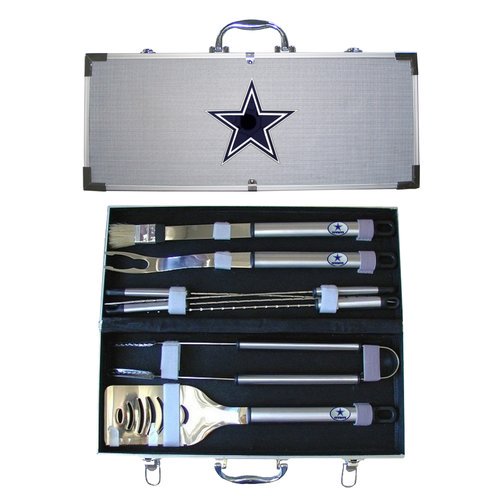 NFL 8Piece BBQ Set with Hard Case, Dallas Cowboys