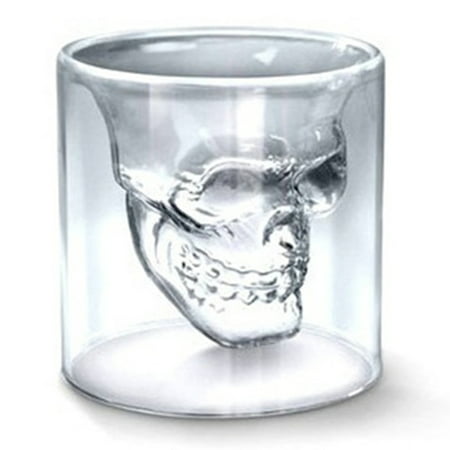 Conpik 3D Crystal Skull Pirate Shot Glass Drink Cocktail Beer Cup Party Club Halloween