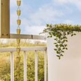 thumbnail image 6 of figatia Cup Rain Chain Gutter Chain Ornament Hanging, Iron Art Rainwater Catcher Water Diverter for Garden, House, Outdoor Home Decor Gold, 6 of 8