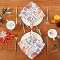 thumbnail image 4 of Coolnut Set of 4 Mushroom Butterfly Satin Napkin Square 20 Inches Table Napkins Soft Smooth Decorative Napkins for Wedding Banquet Party Decoration, 4 of 6