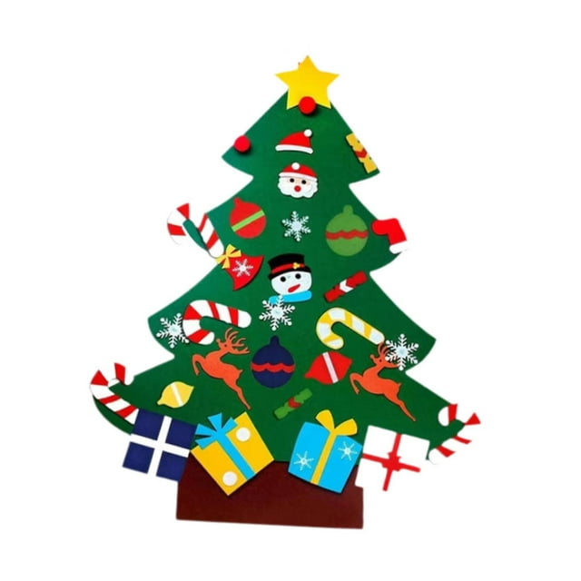 Juego de Navidad de fieltro para hacer tú mismo Gloria adornos navideños hechos a mano 95 cm x 70 cm