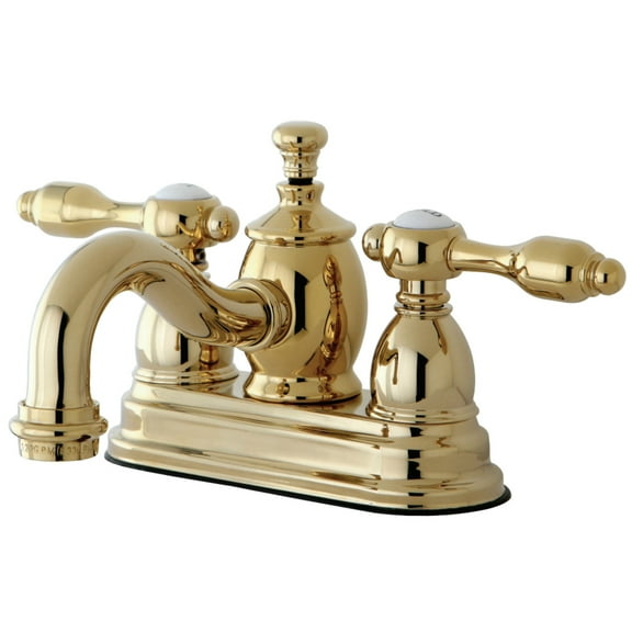 Kingston Brass KS7102TAL 4 in. Centerset Bathroom Faucet, Polished Brass