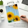 thumbnail image 4 of FMSHPON Yellow Sunflowers Blue Wooden Clipboard Hardboard Wood Nursing Clip Board and Pull for Standard A4 Letter 13x9 inches, 4 of 7