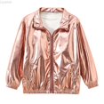 thumbnail image 2 of Liyamei Kids Zip Up Collared Jacket with Lapel for Fall Fashion Outerwear Size 12-13 Years, 2 of 7