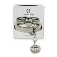 thumbnail image 1 of Cell Phone Finger Ring Holder & Grip with Luxury Oktant Crystal Universal Kickstand with 360° Rotation and 180° Flip Compatible with Most Smartphones (Crown Silver), 1 of 6
