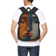 thumbnail image 4 of Fotbe Abstract Colorful Duality Mochila para Hombre y Mujer - Tela Oxford 600D Resistente - Mochila Impermeable de Gran Capacidad para Escuela, Viajes y Senderismo, 4 of 6