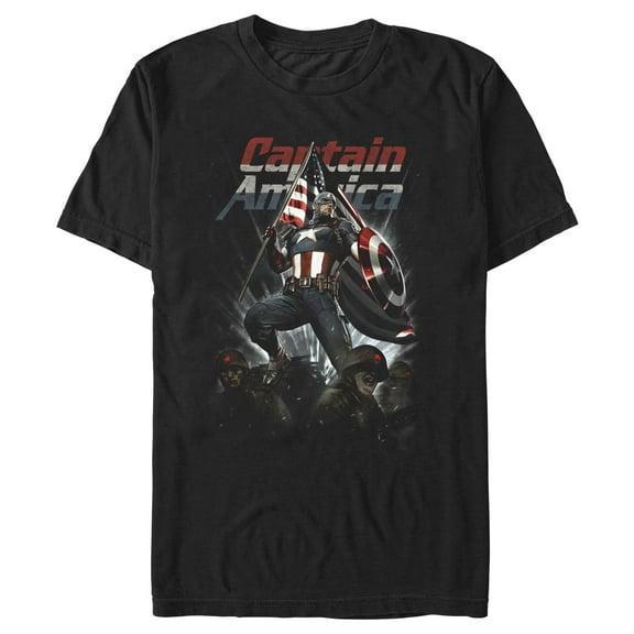 Men's Marvel Captain America Last One Standing Graphic T-Shirt