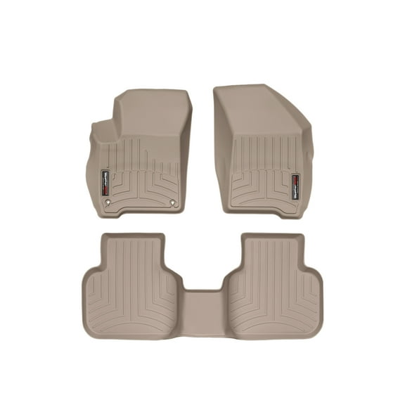 WeatherTech Custom Fit FloorLiners compatible with 2012-2020 Dodge Journey - 1st & 2nd Row, Tan