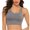 Gray, variant on Women Sport Bra Beauty Back Yoga Tops Running Workout Sports Underwear with Inner Chest Pad