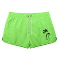 thumbnail image 4 of Men's Stretch Cotton Linen Shorts 2025 Summer Casual Drawstring Elastic Waist Workout Beach Vacation Shorts Wear Hiking with Multi Pockets (Green_02 , 2XL), 4 of 4
