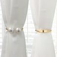 thumbnail image 4 of BCZHQQ Curtain Tiebacks,Decorative Pearl Gold Large Bracelet Curtain Tie Backs for Blackout Curtains,Alloy Curtain Tieback Holdbacks Spring for Home Office Decor,Summer Savings Clearance, 4 of 6