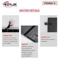 thumbnail image 5 of New P650BAT-4 14.8V 60Wh 6-87-P650S-4U32 Laptop Battery for Clevo P650SA P650SE P650RG P650SG P651SA P651SG P655SE P655RE6 P671RA P671RG P671RE3 Sager NP8650 NP8651 NP8652 Hasee Z7 Z7M Z8 P6MBAT-4, 5 of 7