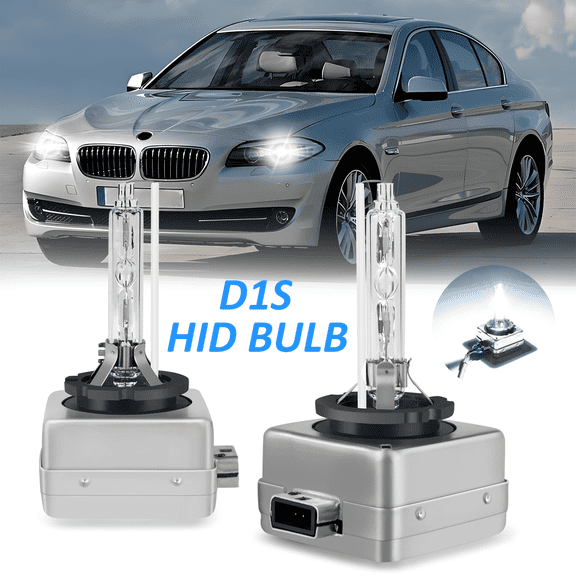 WVKVII D1S HID Headlight Bulbs 35W White 6000K Bright for BMW 528i 2008-2012 2013 2014 2015 2016