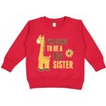 thumbnail image 2 of Inktastic I'm Going to Be a Big Sister Giraffe Toddler Sweatshirt, 2 of 4