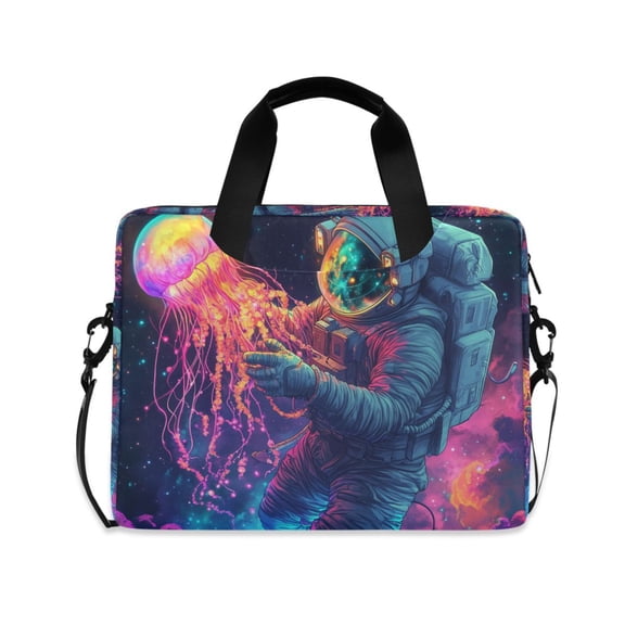 FORMRS 16" Laptop Bag Carrying Sleeve Case with Handle Travel Shoulder Briefcase, Space Astronaut