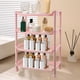 thumbnail image 3 of Organizador de almacenamiento para baño, estante de encimera de plástico de 4 niveles con diseño de drenaje de panal, base antideslizante para botellas de champú y gel de ducha, solución que, 3 of 8