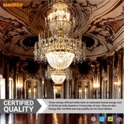 Sunlite LED CA12 Clear Chandelier Light Bulb, 7 Watts (60W Equivalent), 500 Lumens, Dimmable, Medium E26 Base, Title-20 Compliant, 90 CRI, ETL Listed, 2700K Soft White, 6 Pack