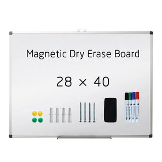 Displays2go 60 x 24 Magnetic Dry Erase Board, Wall Mounted – White  (WHBWAL6036)