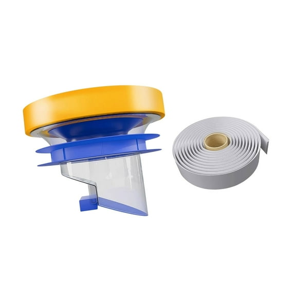 Thicken Toilet Bowl Gasket Flange Rings Floor Outlet Drain Pipe Flange Rings with Backflow Prevention Valves Enduring