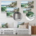 thumbnail image 4 of Designart "Rocky Coastal Shores" Landscapes Metal Wall Art Prints, 4 of 5