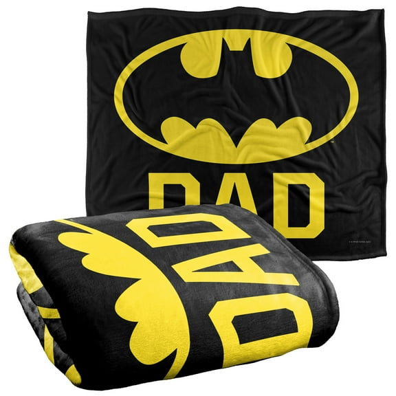 Batman Bat Dad Officially Licensed Silky Touch Super Soft Throw Blanket 50' x 60'